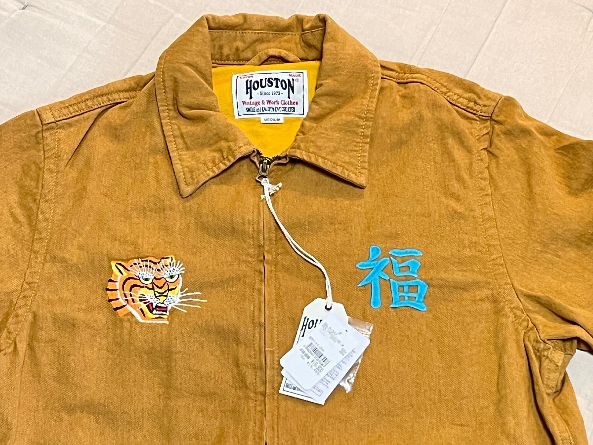 新品 ヒューストン パラシュート柄 ベトジャン 白 M 刺繍ジャケット