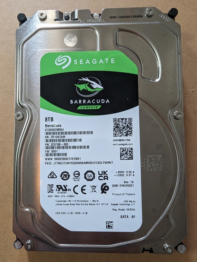 Seagate ST8000DM004 [3.5インチ SATA 8TB] #2 【公式通販】