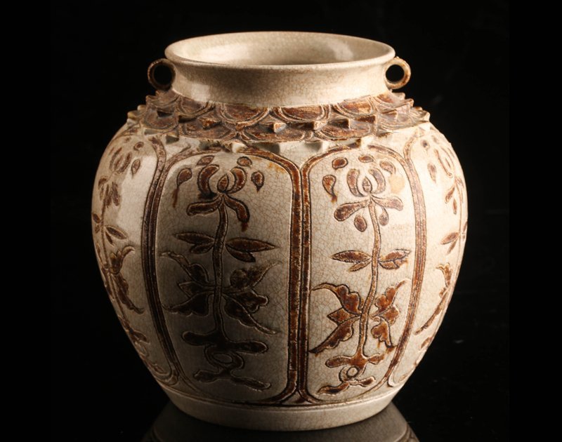流】中国美術 鉄釉花瓶 高19.5cm TL751 | 工芸品 瓶 Co.,Ltd.