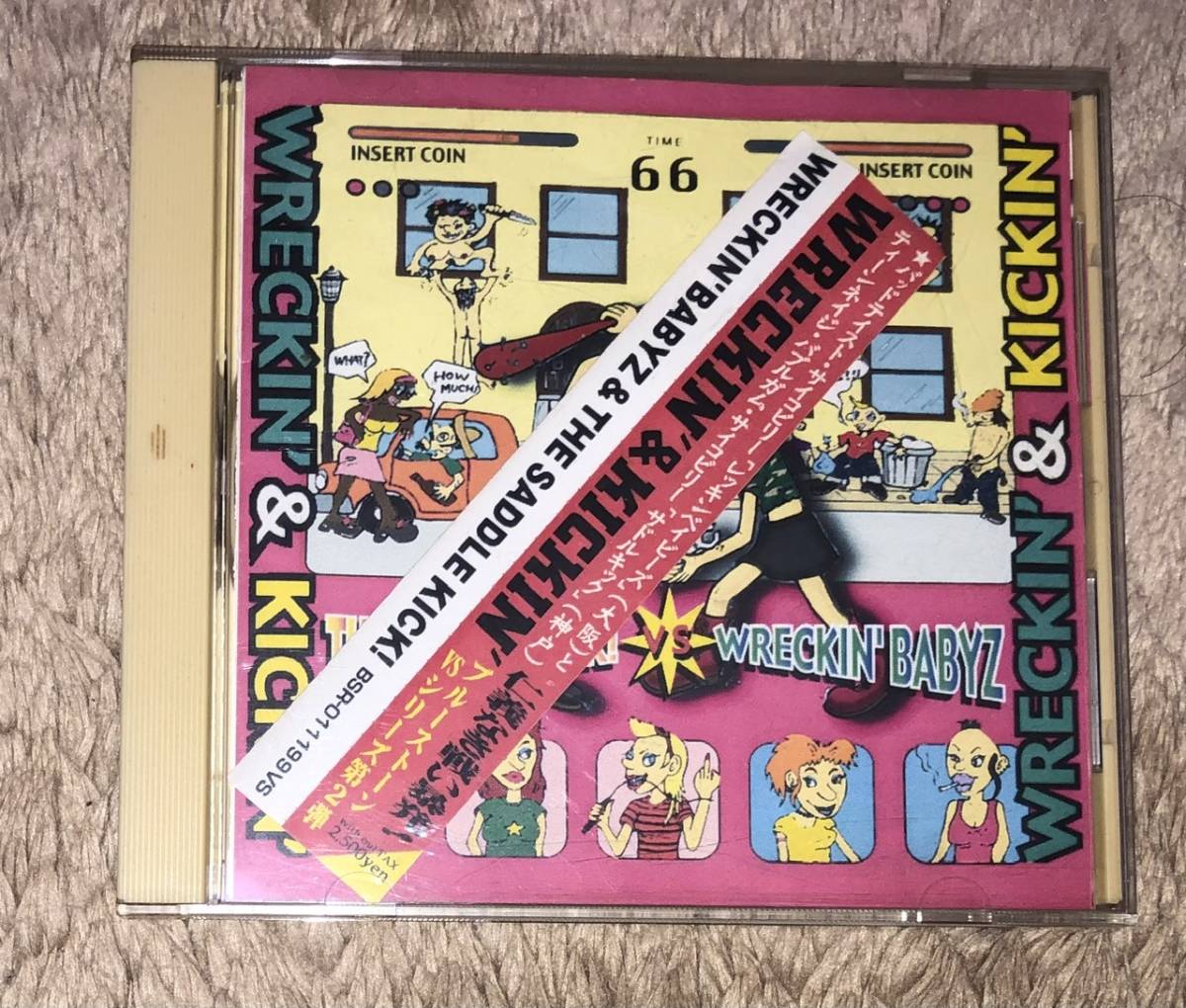 ★ジャパニーズガールズサイコビリーWRECKIN BABYZ & SADDLEKICK CD★ネオロカビリーパンクハードコア★Sham 69カバー