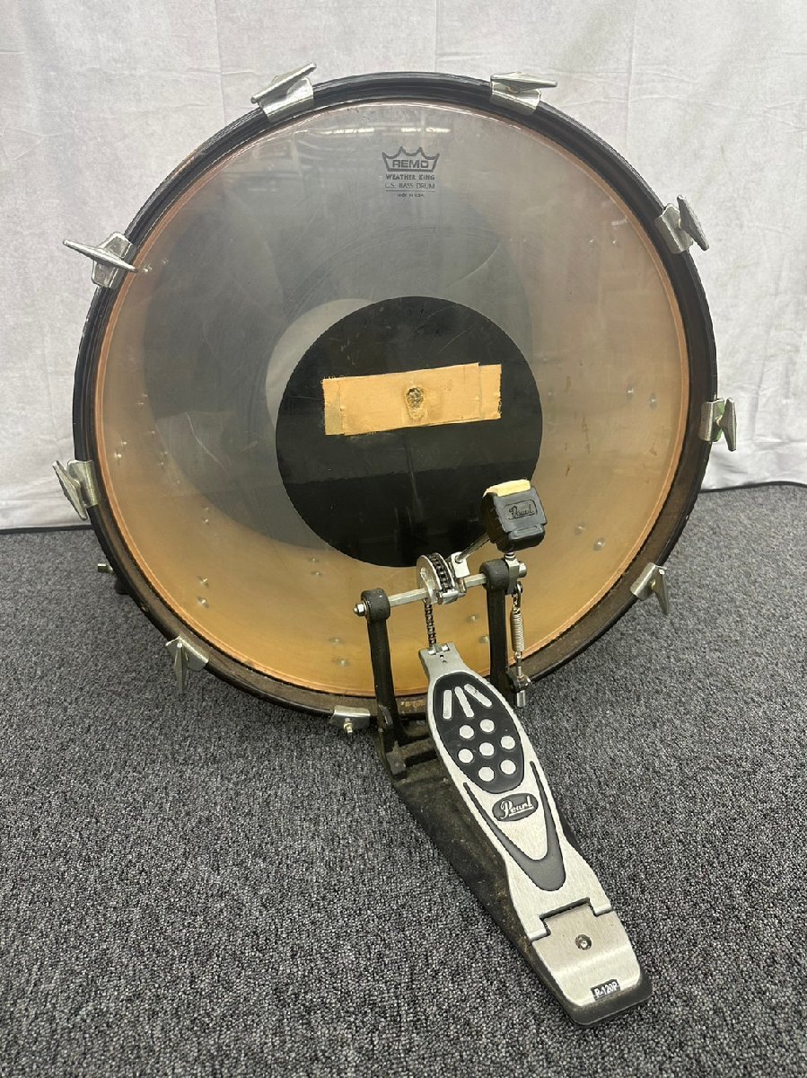 □t27 中古☆Pearl パール Maple fiberglass shell ドラムセット 【2