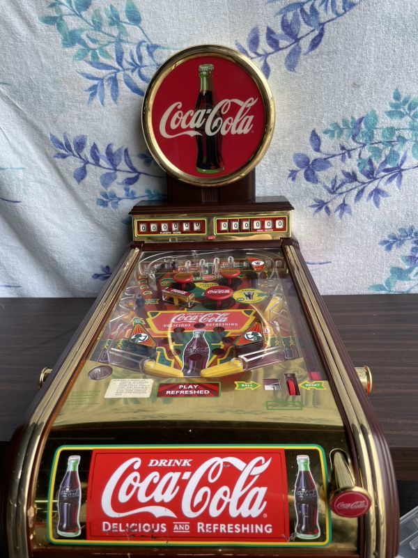 コカ・コーラ 海外 テーブルトップ ピンボール ゲーム フランクリン・ミント レトロ レア 希少 Coca-Cola 電源コード/60524