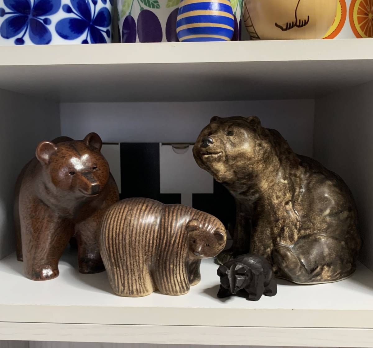 ◇木彫り 熊 置物 くま クマ 工芸品 民芸品 伝統工芸品 木製 オブジェ 