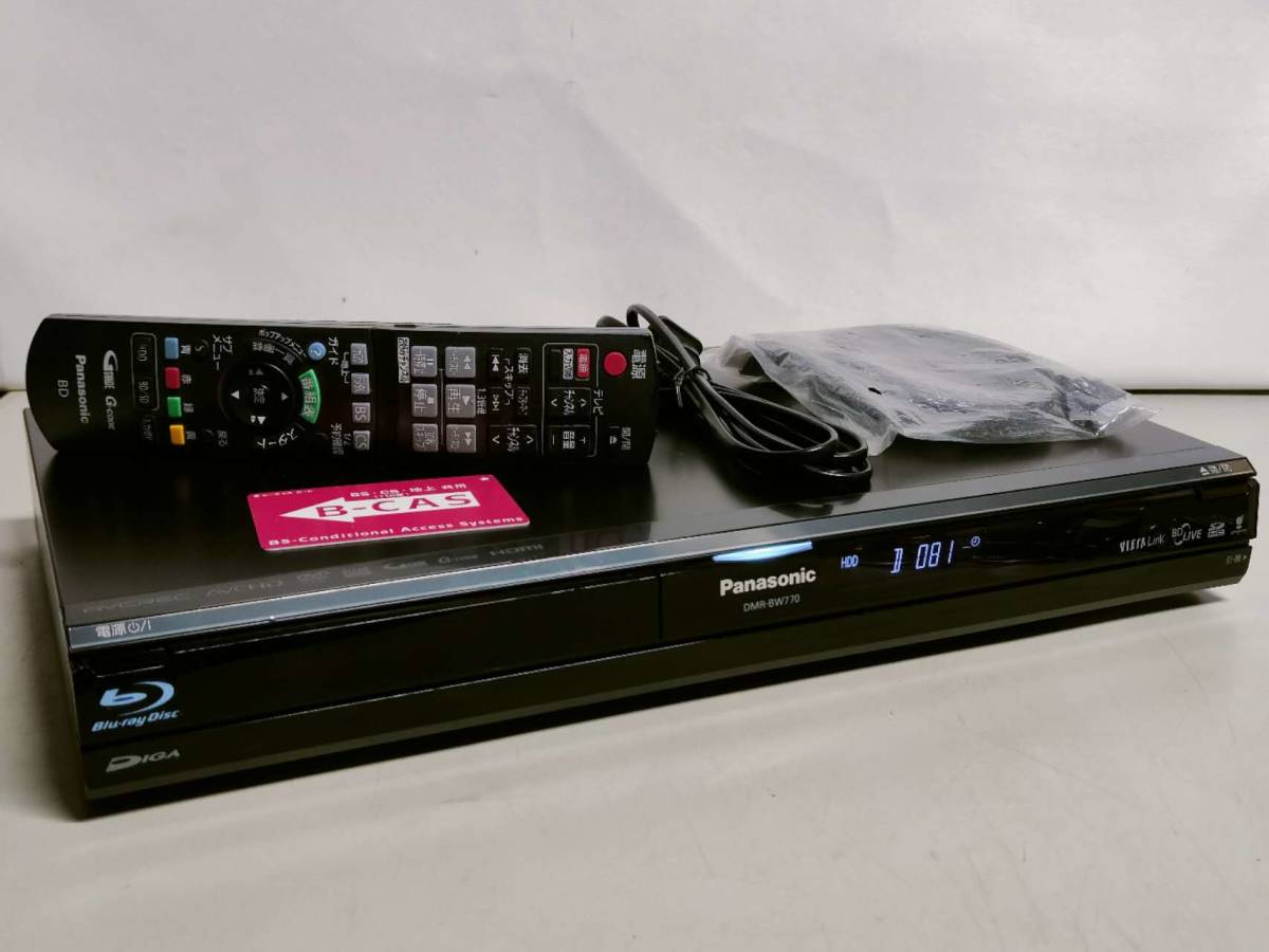 500GB☆13年☆パナソニック/DIGA☆HDD/BDレコーダー☆DMR-BWT550