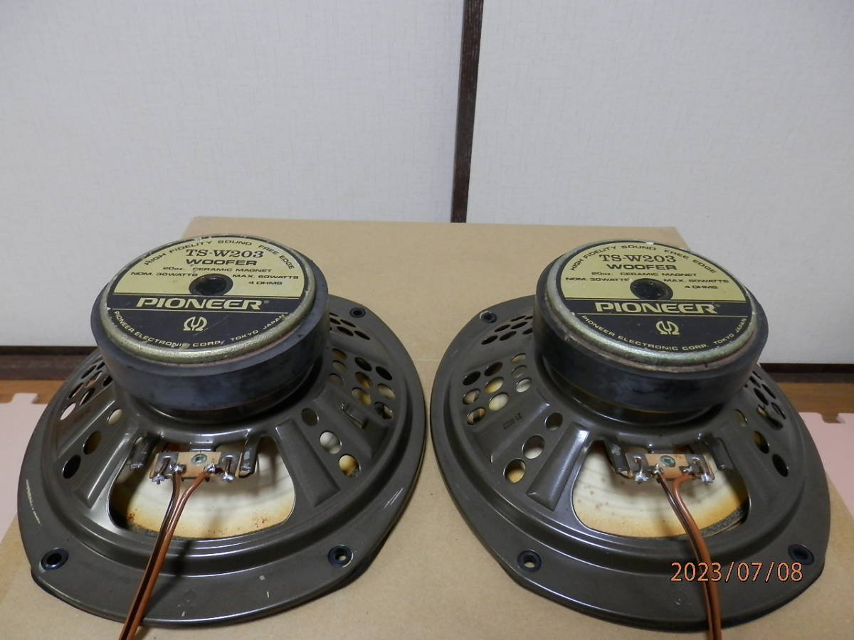 ま*う様 【当時物】パイオニア20cmウーファー TS-W203 ロンサムカーボ パイオニア TS-W203 | PIONEER 当時物パイオニア20cmウーファー ま*う