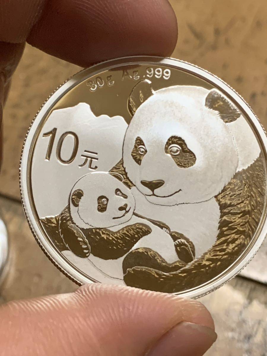 中国パンダ銀貨 2019年中華人民共和国パンダ10元 本物(アジア)｜売買