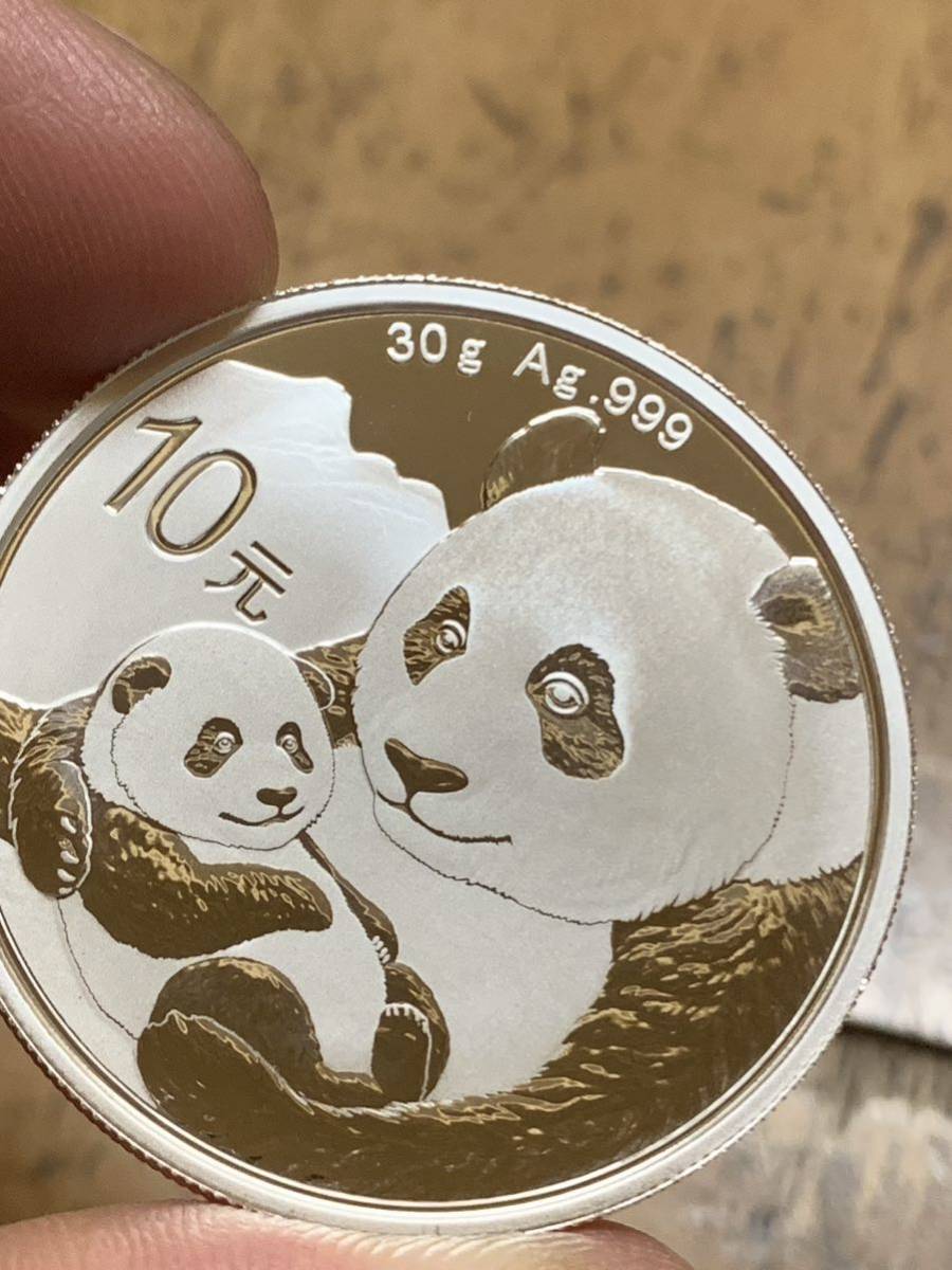 中国パンダ銀貨 2019年中華人民共和国パンダ10元 本物(アジア)｜売買