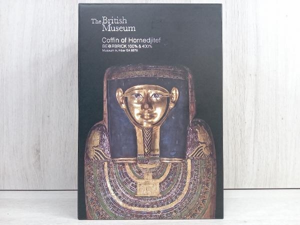 【未開封品】 メディコム・トイ The British Museum 「Coffin of Hornedjitef」 100%&400% BE@RBRICK Museum number EA 6678 ベアブリック