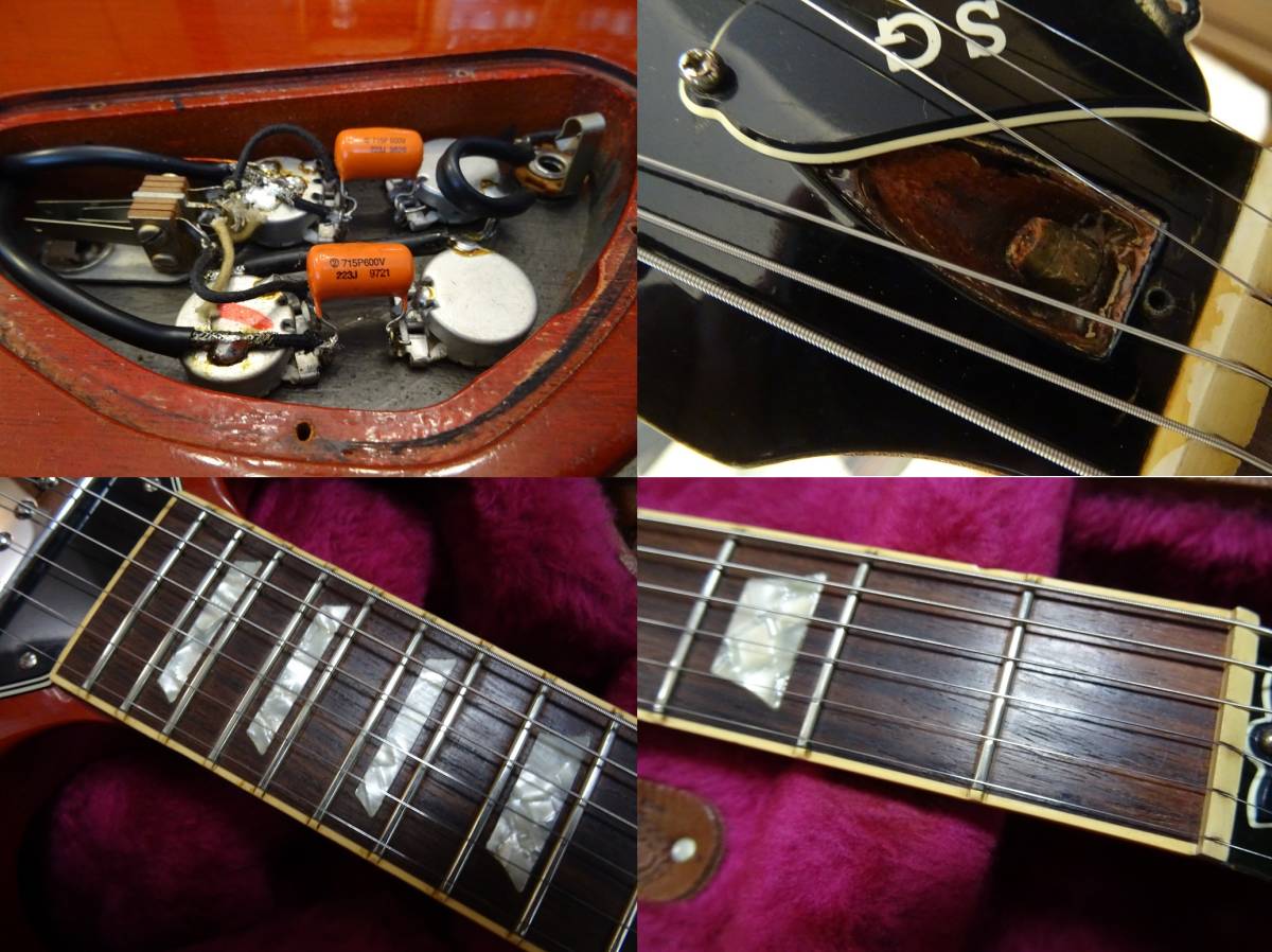 ☆Gibson SG Standard HC 2001、純正ブラウンハードケース付☆(SG