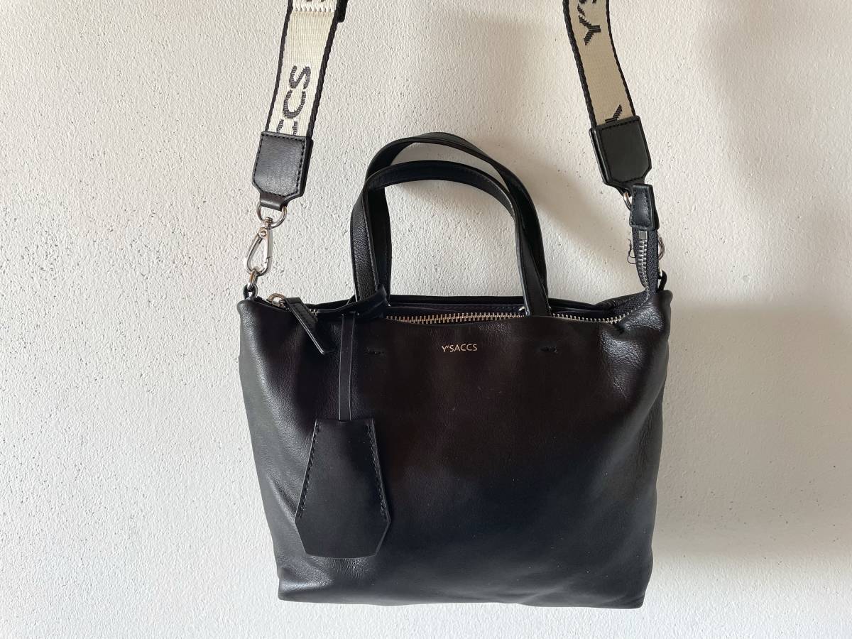 希少♡YOHJI YAMAMOTO ヨウジ ヤマモト ロゴ レザー トートバッグ 