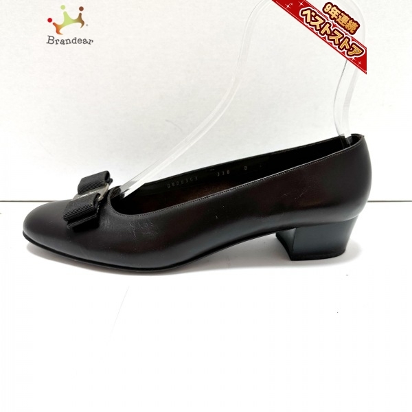 サルバトーレフェラガモ SalvatoreFerragamo パンプス 8 ヴァラ レザー