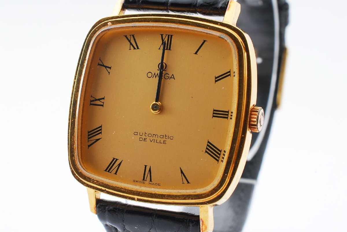 オメガ デビル ラウンド 自動巻き メンズ 腕時計 OMEGA