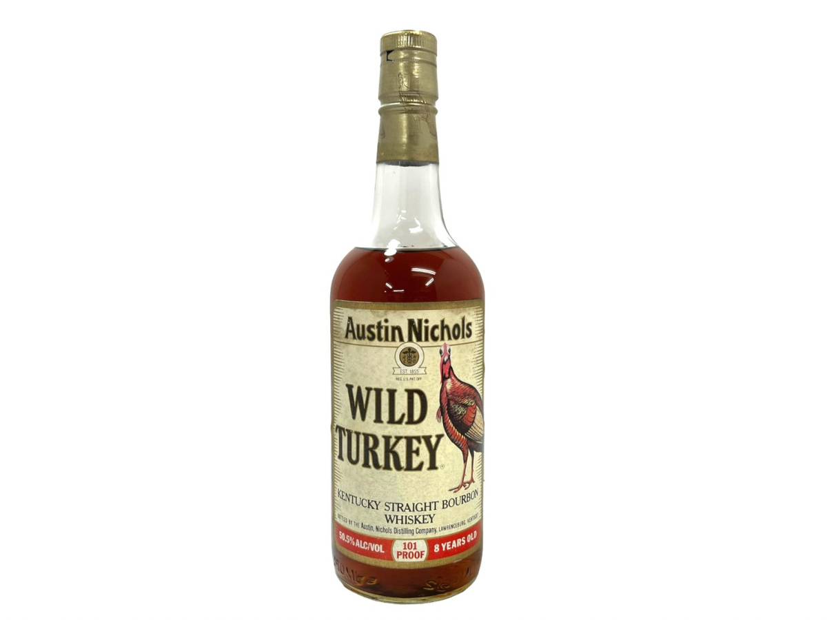 未開栓】WILD TURKEY/ワイルドターキー 8年 旧ラベル 旧ボトル 金