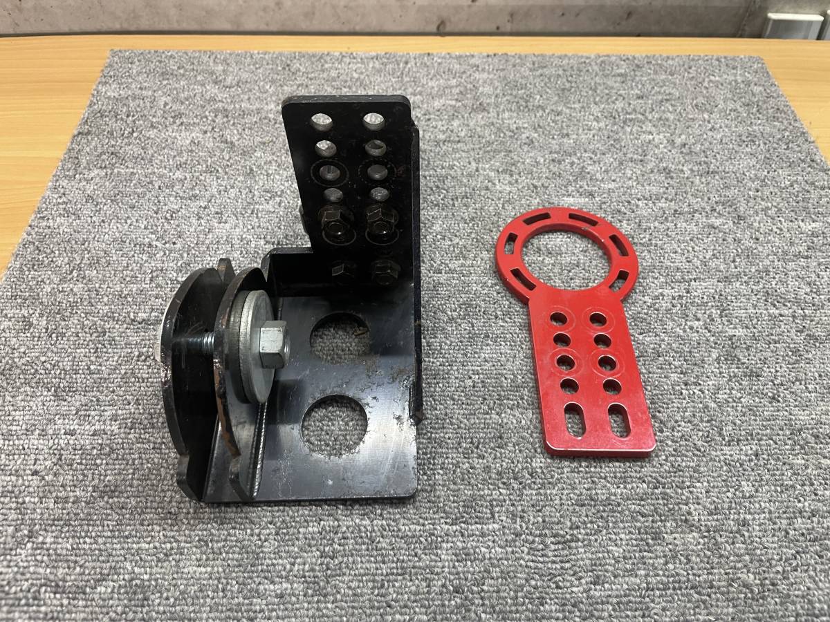 GarageKM1 牽引フック メッキ加工 フロント・リア　美品 GarageKM1 牽引フック メッキ加工 フロント・リア GPスポーツ G-SONIC