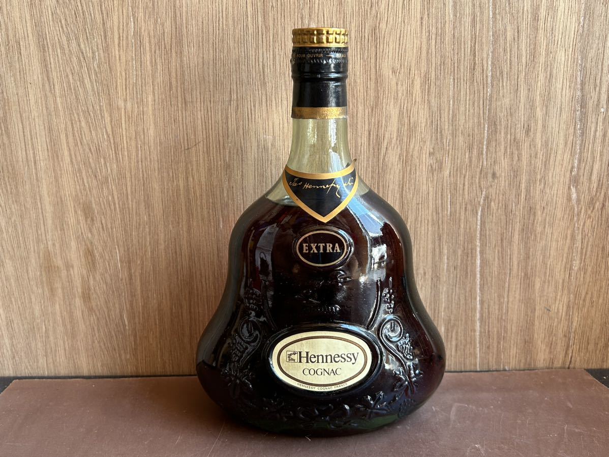 古酒☆Hennessy XO EXTRA ヘネシー クリアボトル 700ml 40% 金キャップ