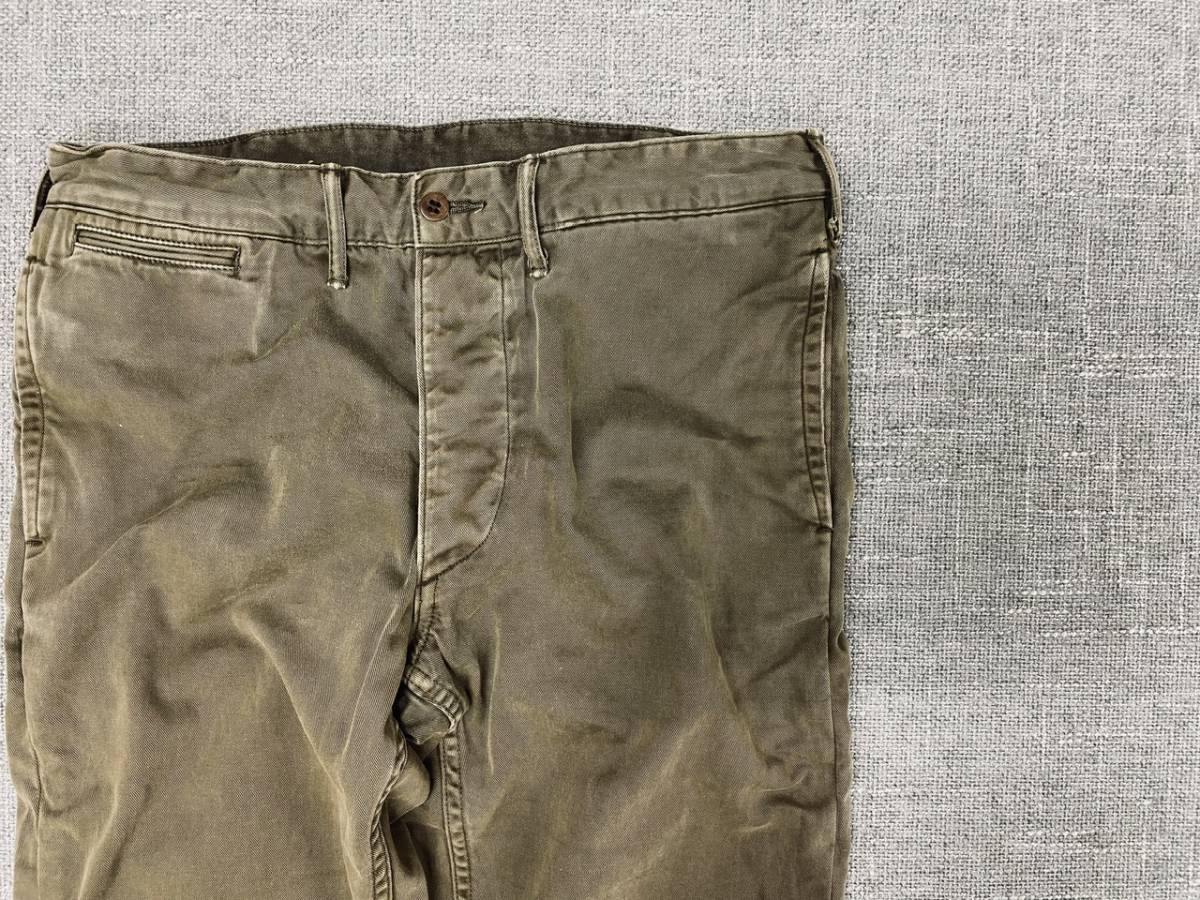RRL ダブルアールエル Regulation Chino Trouser レギュレーション トラウザー チノパン ユーズド加工 32