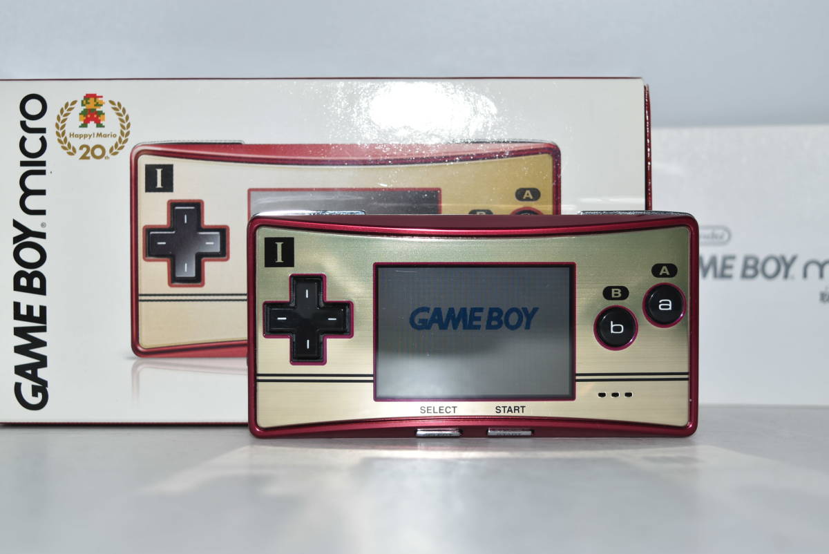 25S 【中古品】 任天堂 GAME BOY micro ファミコンバージョン Nintendo ゲームボーイミクロ FAMICOM VERSION C/OXY-S-GA-JPN OXY-001
