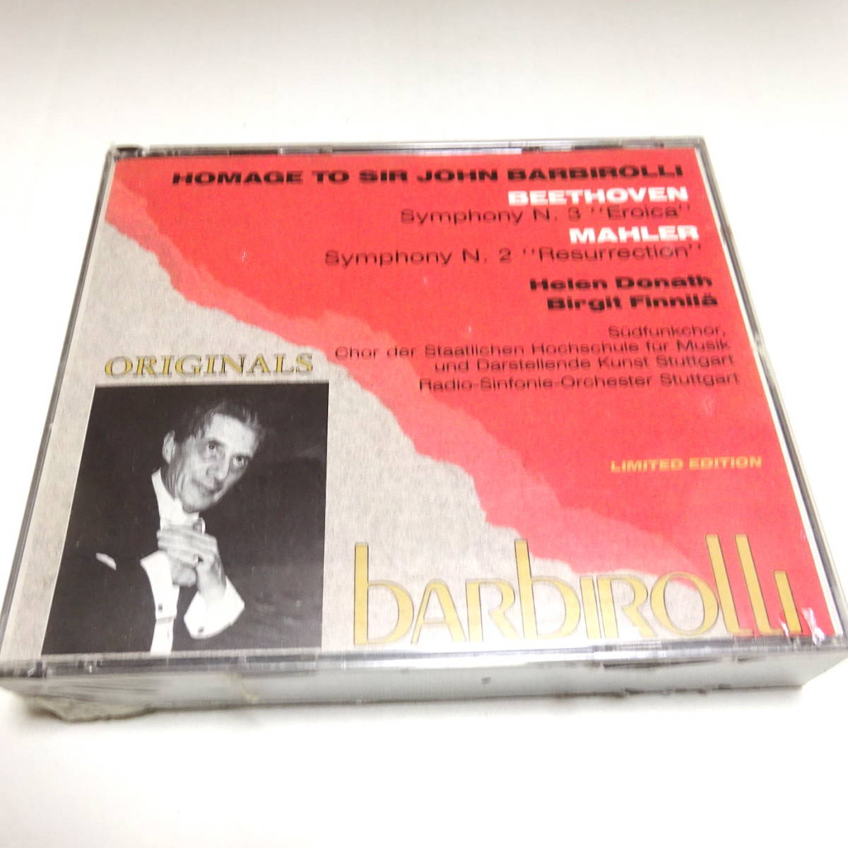 未開封/輸入盤/2CD「ベートーヴェン：交響曲第3番 / マーラー：交響曲第2番」バルビローリ＆BBCso/1970年Live/Barbirolli/Beethoven/Mahler