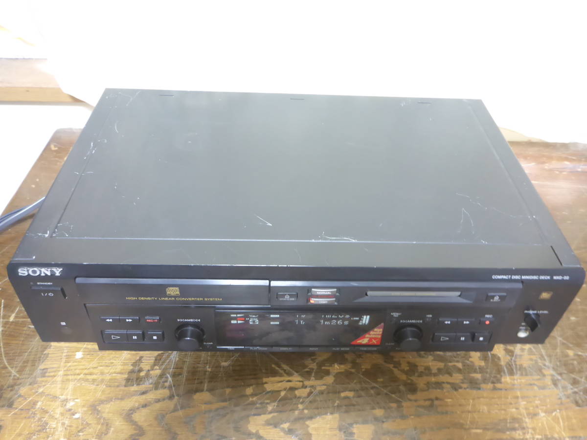 ◇ SONY ソニー MXD-D3 CDプレーヤ リモコン有り 中古現状品