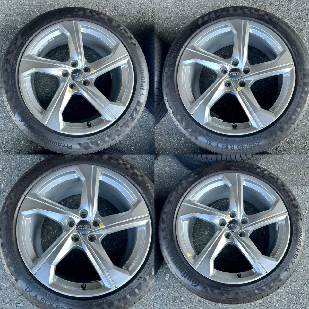 245/45R19インチ 8.5J +40 アウディ純正ホイール アウディA6 AUDI A6 