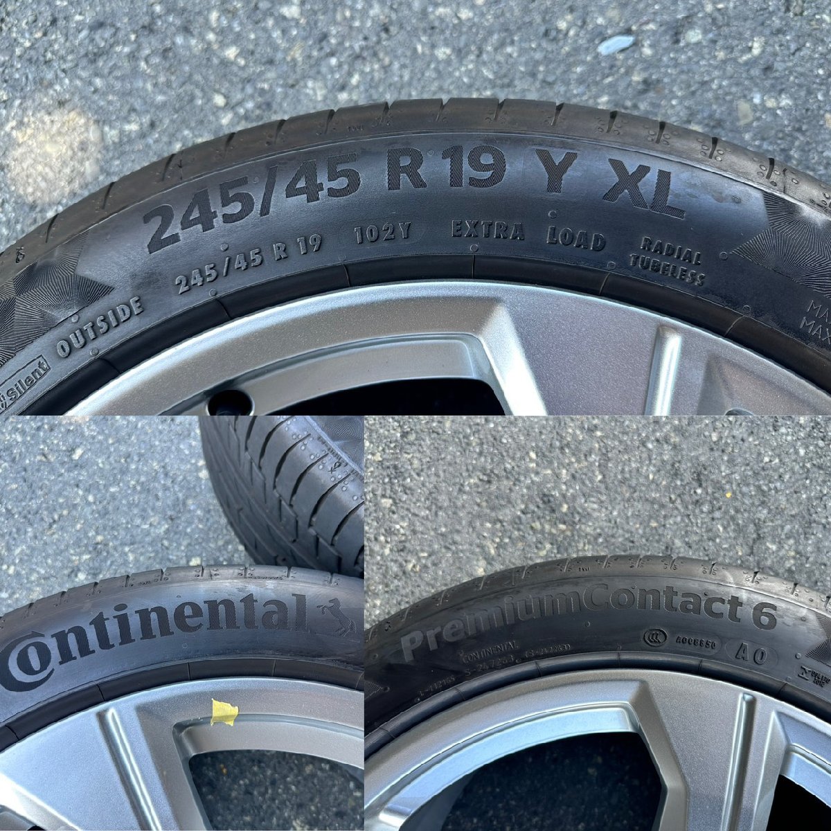 245/45R19インチ 8.5J +40 アウディ純正ホイール アウディA6 AUDI A6 