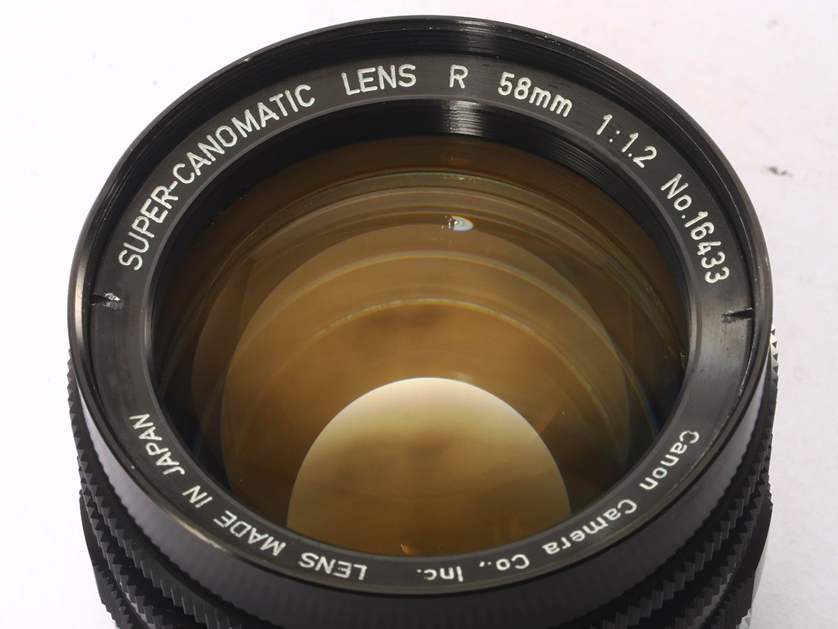 Canon SUPER-CANOMATIC LENS R 58mm F1.2 スーパー キヤノマチック 