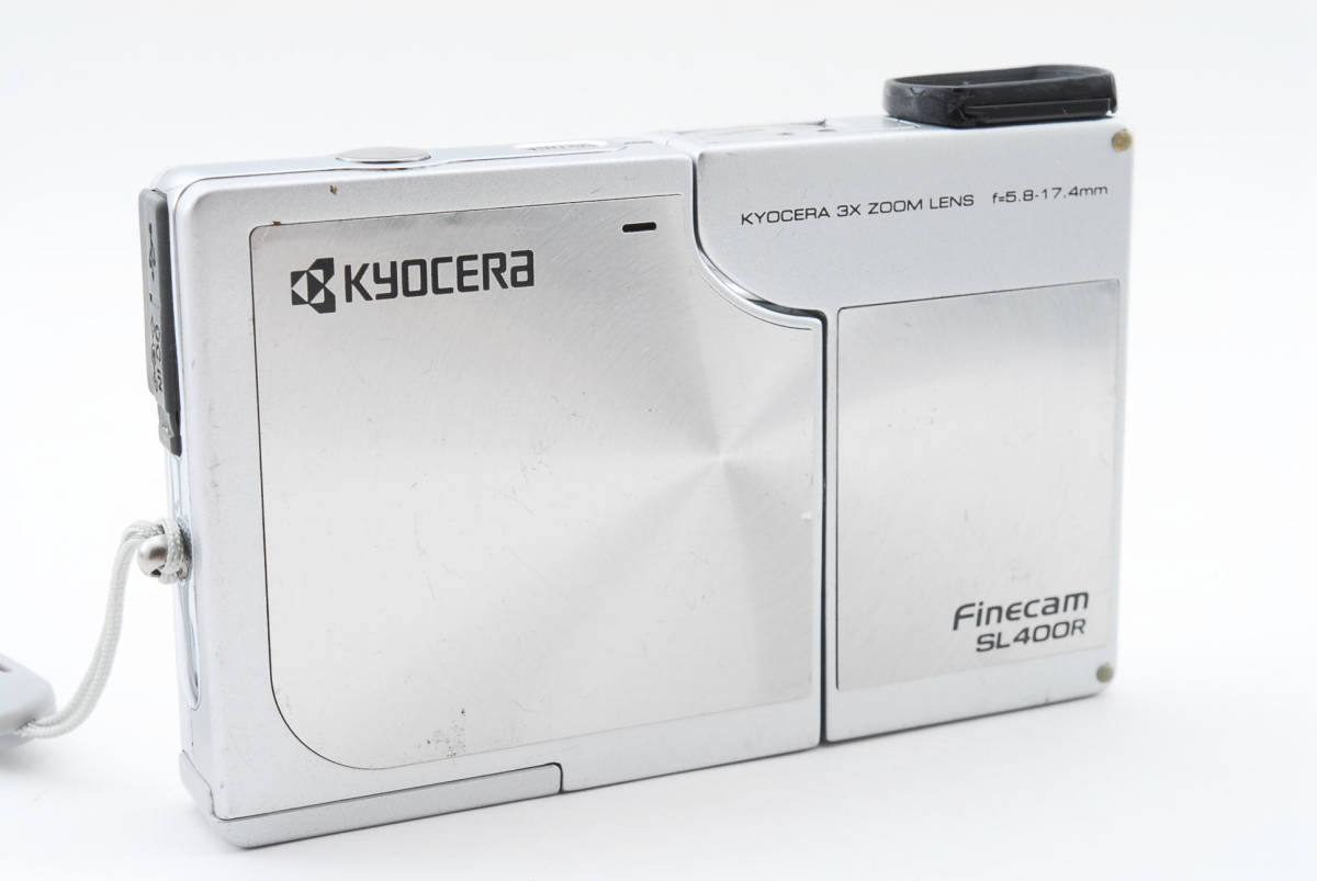 Finecam SL400R （シルバー） KYOCERA SL400R シルバー 動作OK 家電