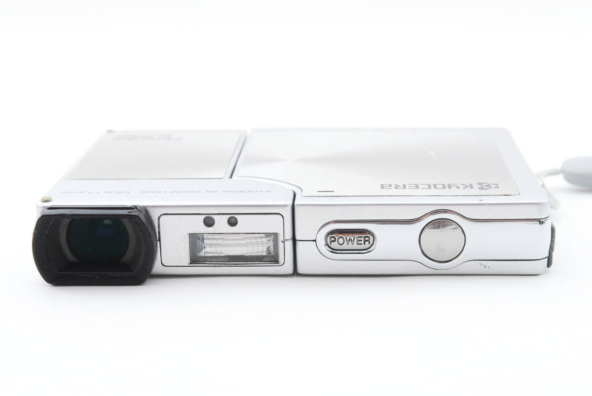 Finecam SL400R （シルバー） KYOCERA SL400R シルバー 動作OK 家電