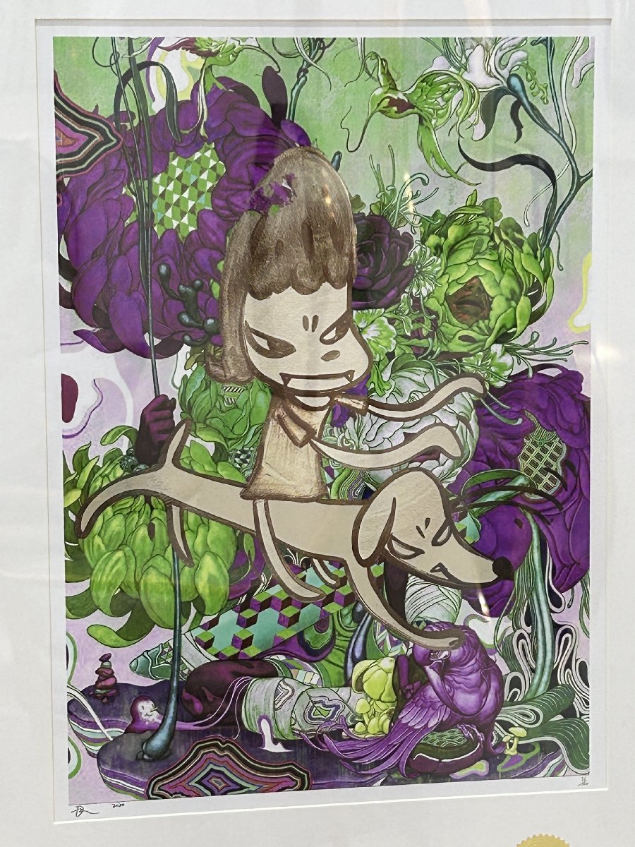DEATH NYC 額付き 世界限定100枚 アートポスタ 奈良美智 NARA 