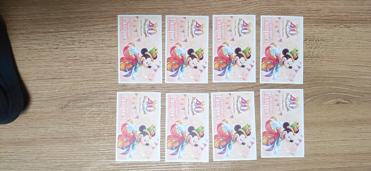 オリエンタルランド株主優待券8枚＊ 東京ディズニーシー＊ 東京ディズニーランド＊ TDR＊ 株主優待