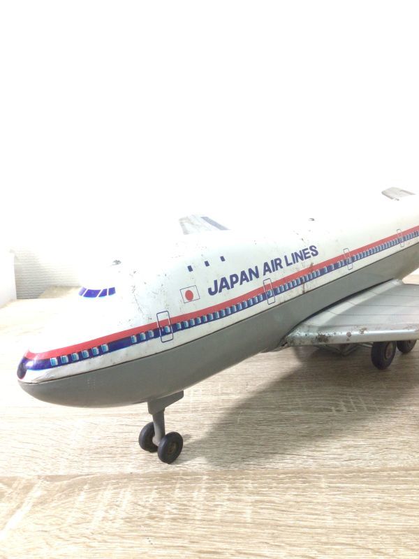 アサヒ玩具 日本航空 JAL ジャンボジェット ブリキ 長さ約67㎝ 昭和