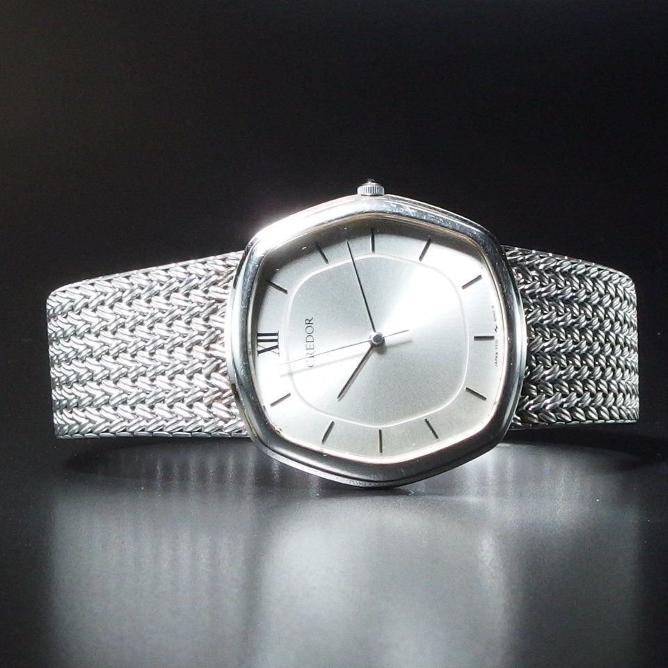 電池交換済み SEIKO セイコー CREDOR クレドール 7771-5040 SS QZ 