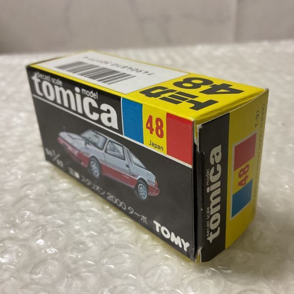 1円〜 黒箱トミカ 三菱 スタリオン 2000 ターボ イエロー 日本製 三菱