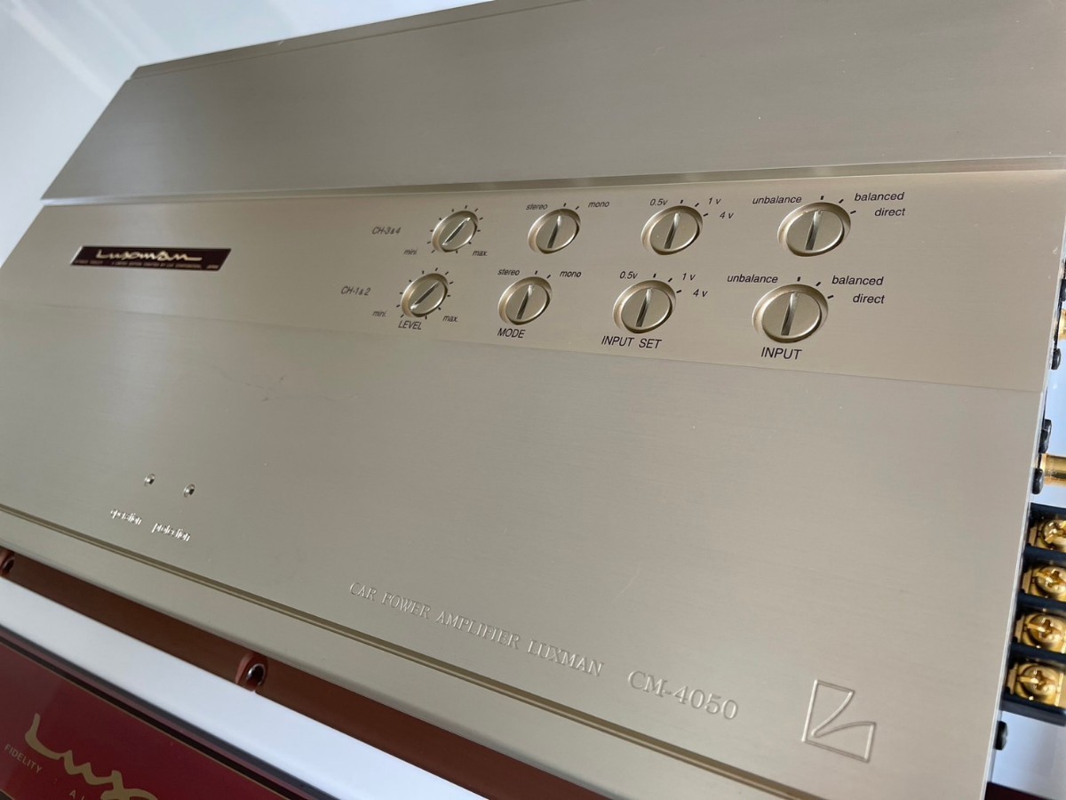 LUXMAN - 老舗高級 純国産ハイエンドA級ステレオパワーアンプ CM-4050 