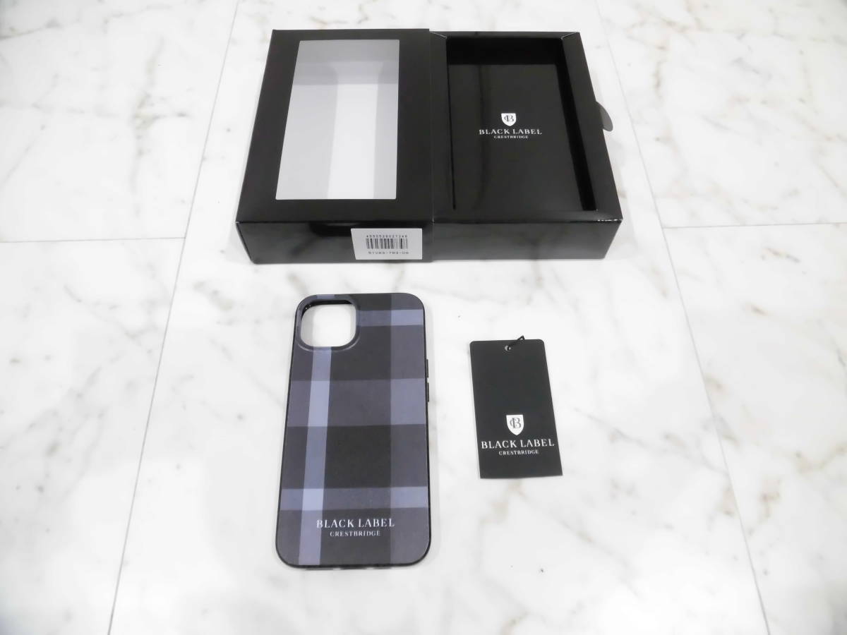 新品未使用品タグ箱付】 ブラックレーベルクレストブリッジ iPhone13 