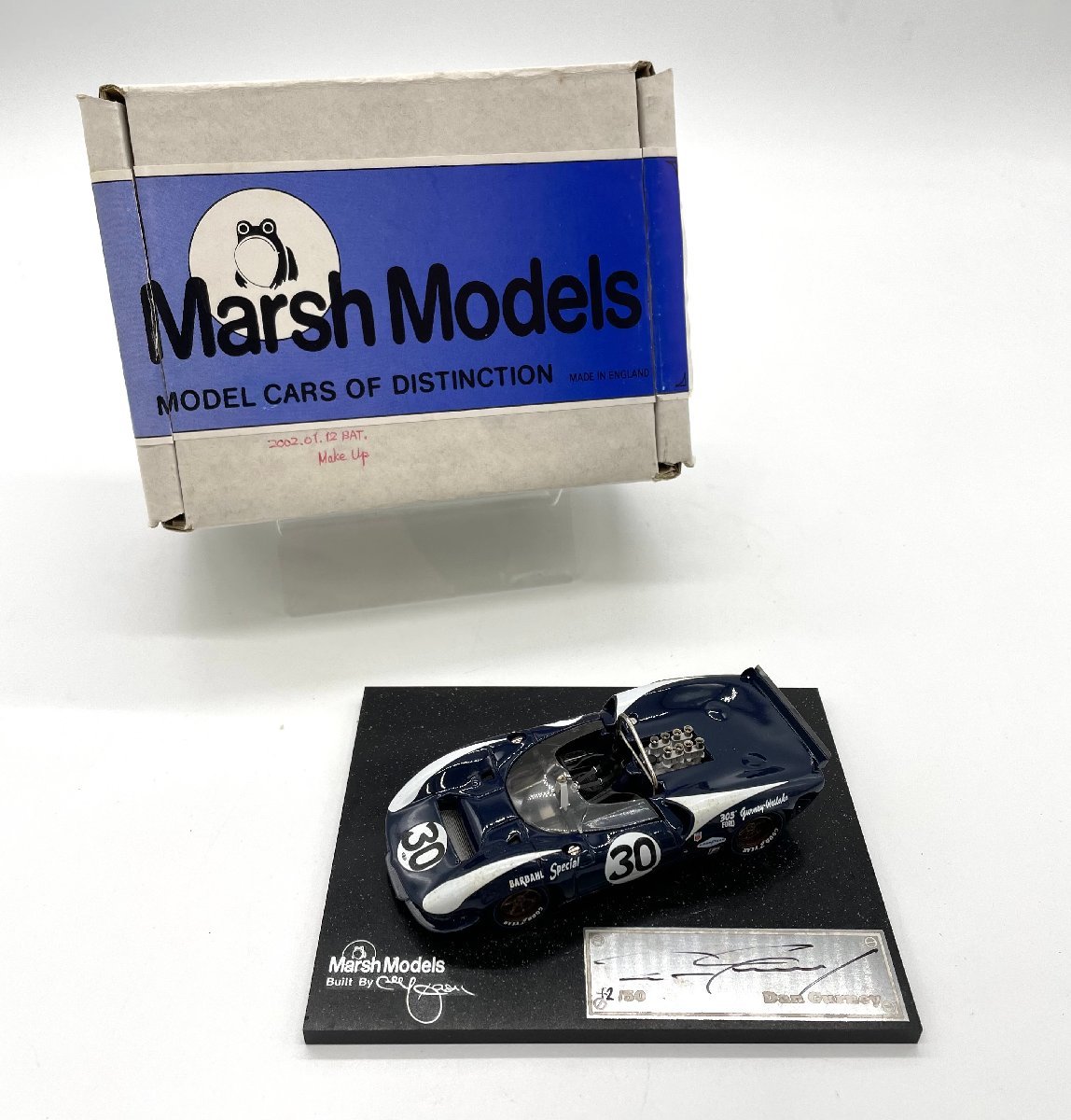 △Marsh Models 1966 Lola T70 Dan Gurney サイン付き 42/50 30号車
