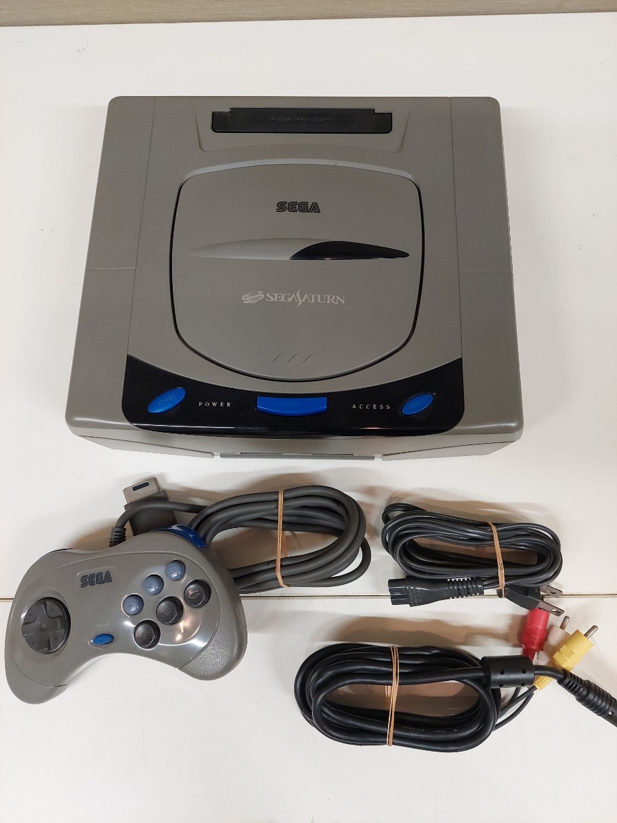 SEGA セガサターン本体+バーチャスティック+ソフト3枚セット 