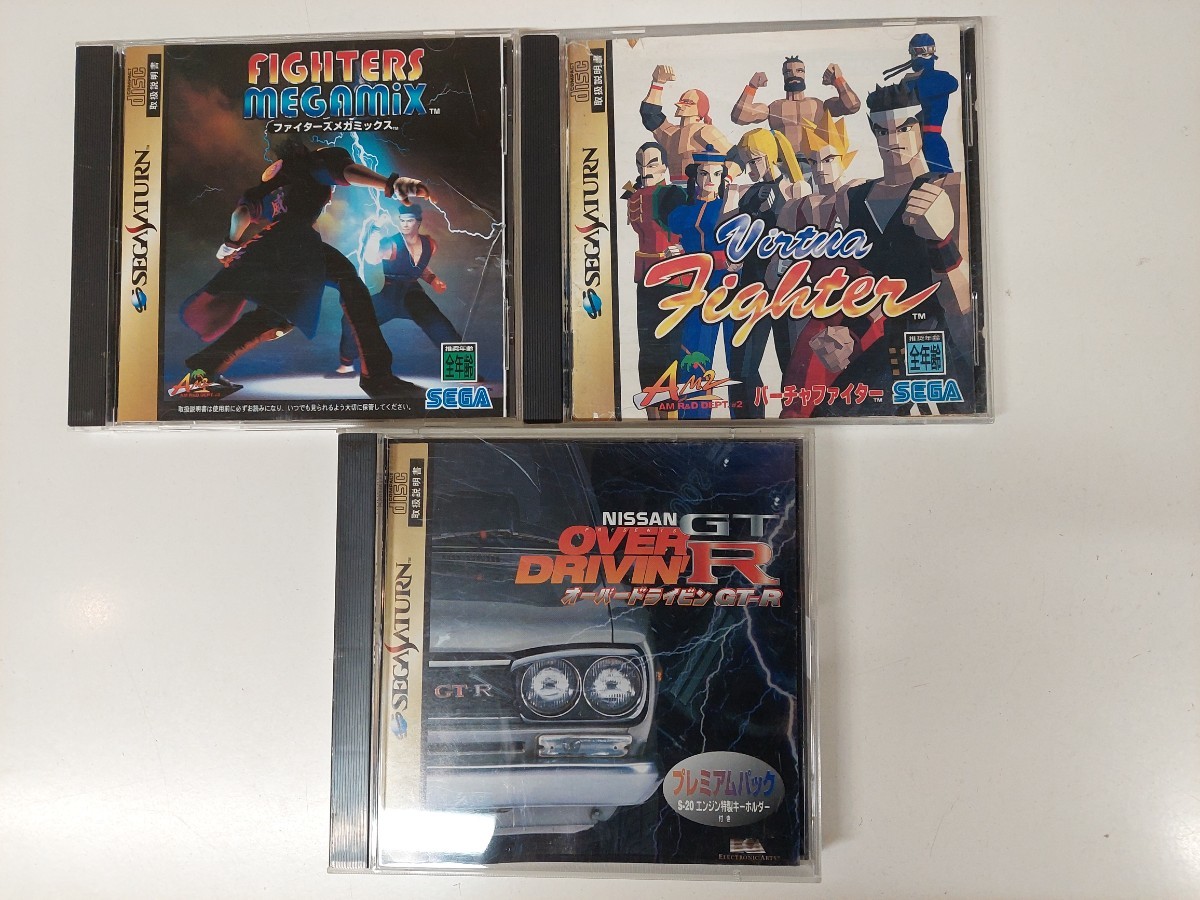 SEGA セガサターン本体+バーチャスティック+ソフト3枚セット/バーチャ 