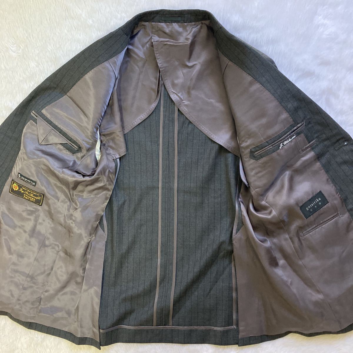 未使用◎【伊】ロロピアーナ×五大陸『圧倒的高級感』Loro Piana スーツ 