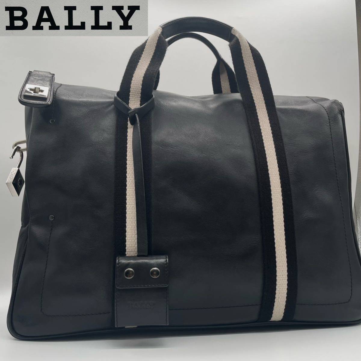 1円〜 南京錠付 BALLY トレインスポッティング オールレザー 