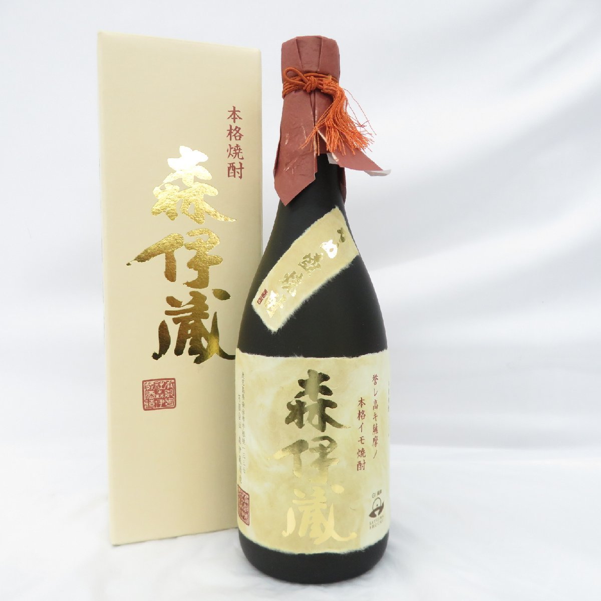 飲料・酒 3-3396 森伊蔵 かめ壺焼酎 金ラベル