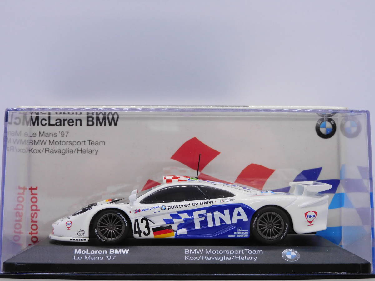 ☆ミニチャンプス McLaren F1 GTR "Team BMW Motorsport" Le Mans 1997 BMWオリジナルパッケージ マクラーレン1/43 ☆
