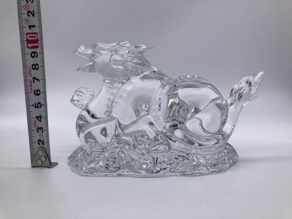 まめ様商談中❣️バカラ baccarat 龍 ドラゴン オブジェ 置物 箱説明書 未使用 Baccarat／バカラ 干支 辰／龍／ドラゴン 置物／オブジェ