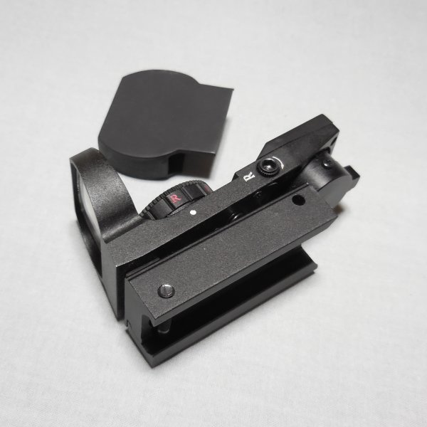 レティクル4パターン ドットサイト レッド/グリーン 電池入り点灯OK 20mmレイル対応