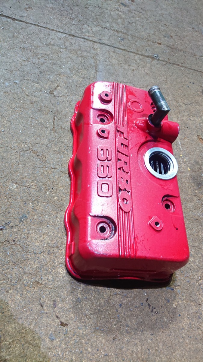 ジムニー JA11 F6A ヘッドカバー タペットカバー 赤ヘッド(エンジン 