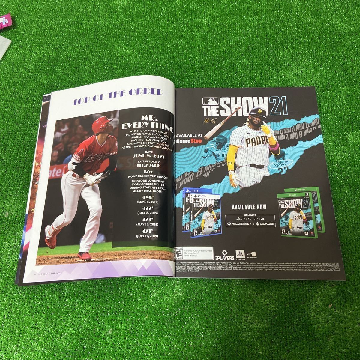 残1大谷翔平MLBオールスター2021公式本パンフレットカタログチャールズ 