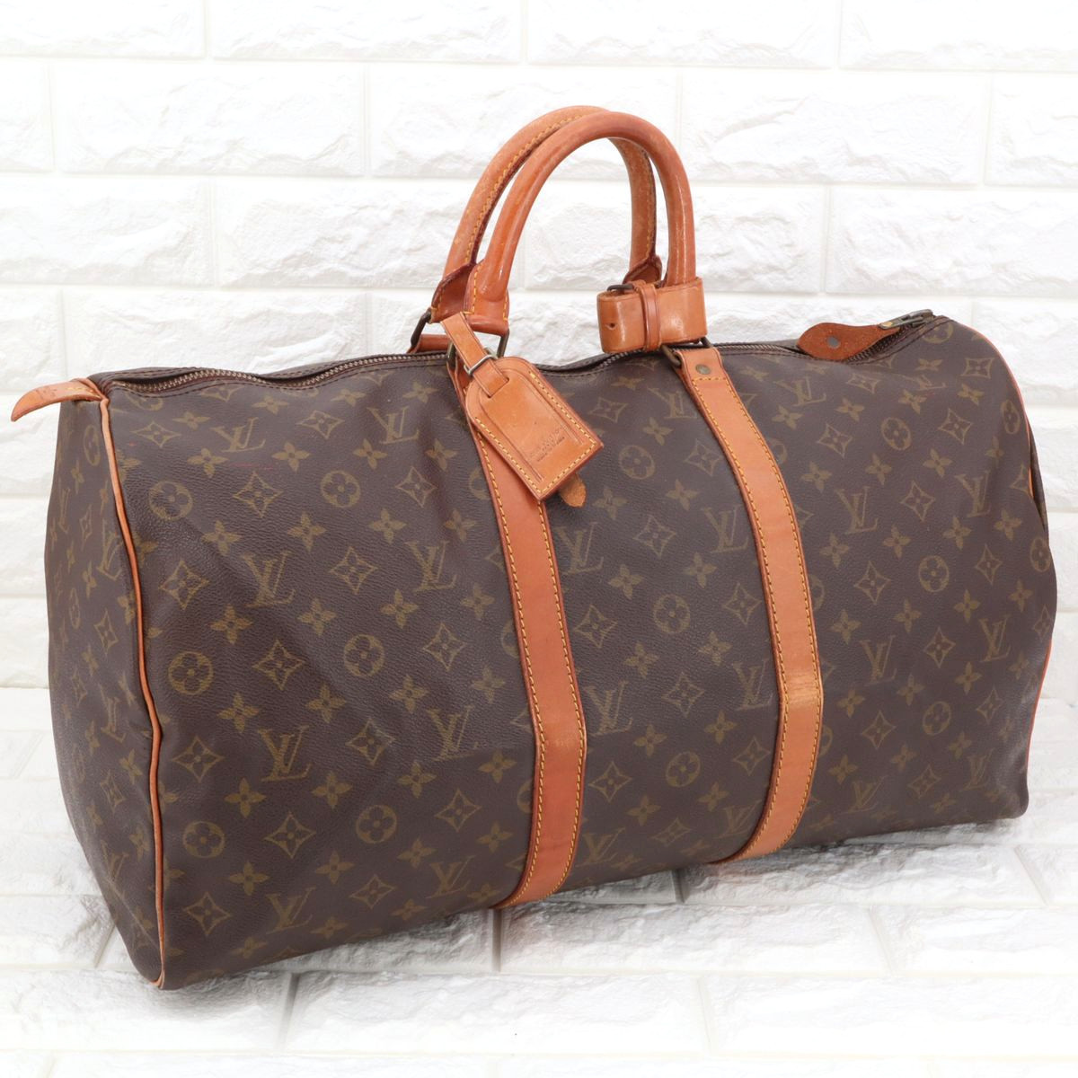 ルイヴィトン LOUIS VUITTON モノグラム キーポル50 ボストンバッグ 
