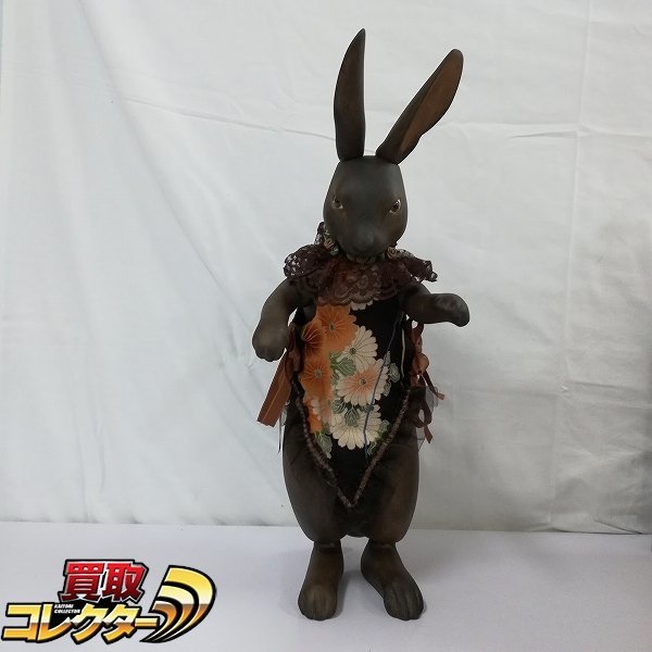 mBM255c [人気] 球体関節人形 黒うさぎ 創作人形 約50cm | ドール L