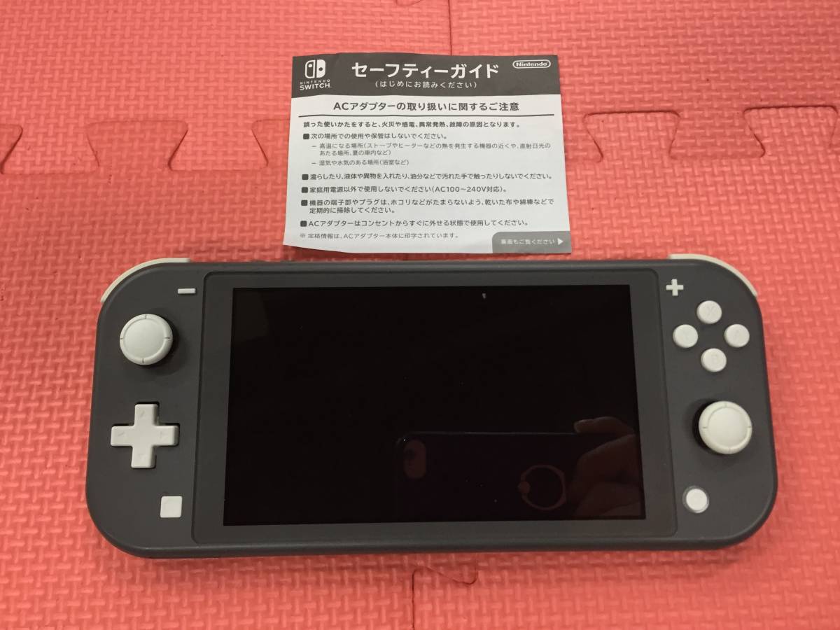 GM2134/60/0】故障品☆ジャンク☆Nintendo Switch Lite☆グレー