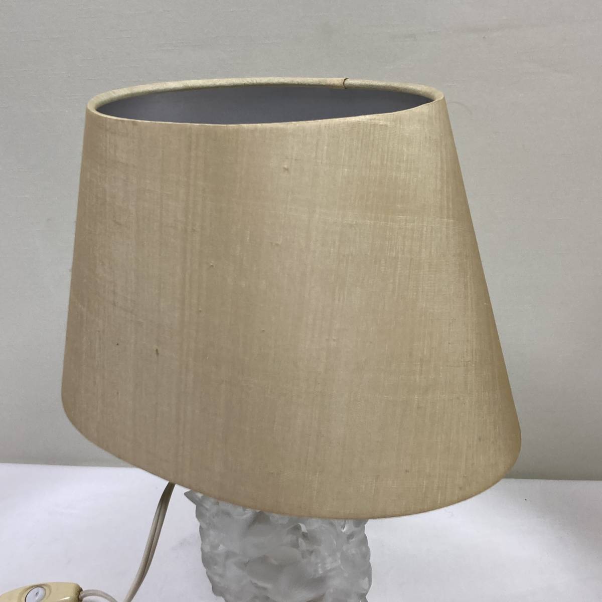 LALIQUE】ルネ・ラリック テーブルライト クリスタル 難有り シェード 